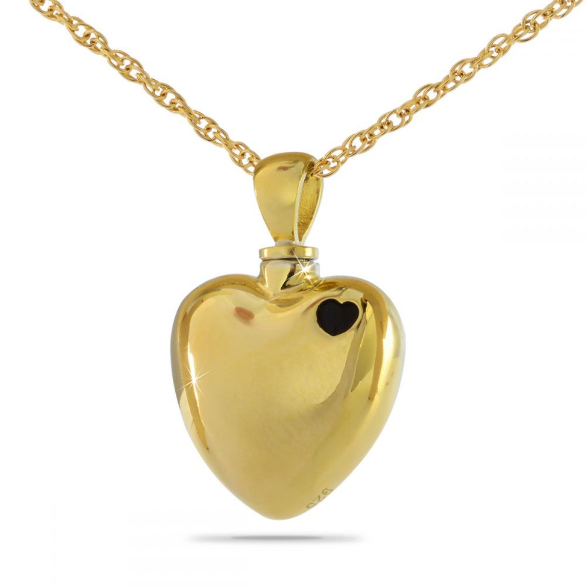 Grief Solid Gold Heart Keepsake