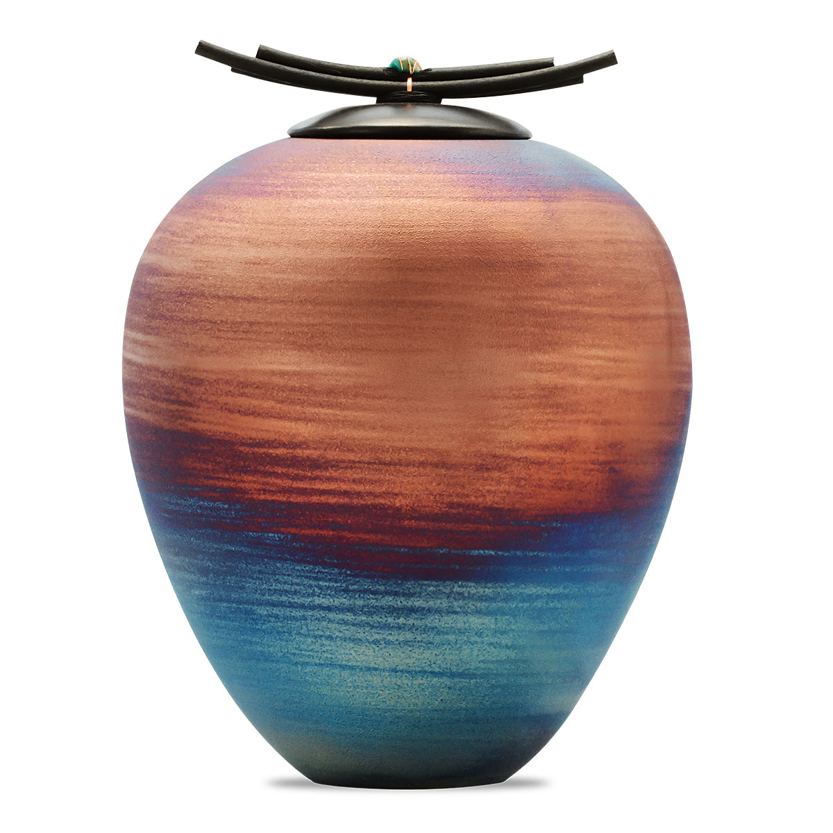 Earth Monument Raku Urn