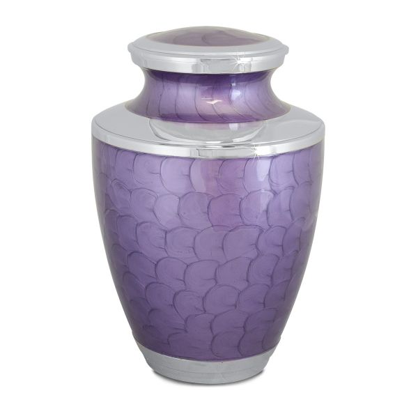 Purple Plain Adult Brass Urn
