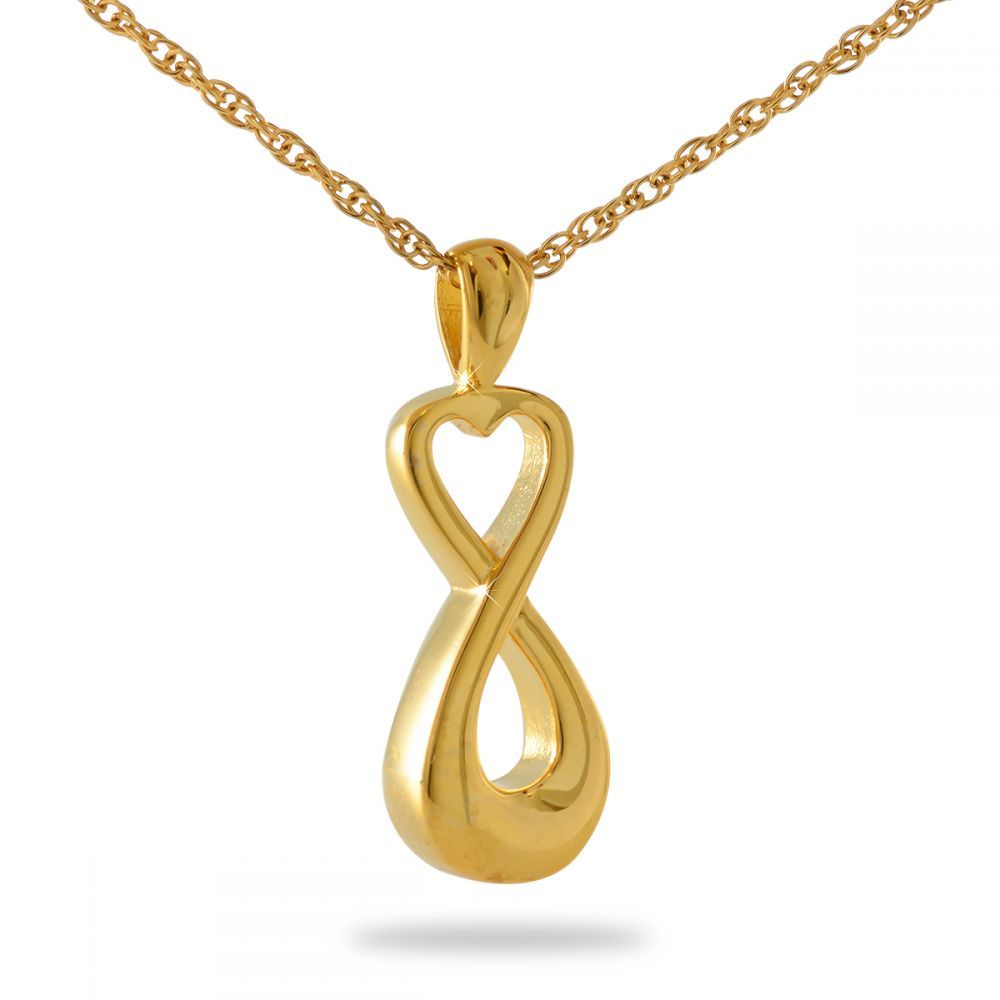 In Love Forever Gold Steel Pendant.